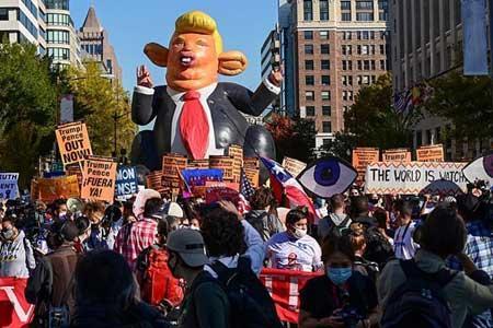 معترضان: ترامپ تو اخراجی!