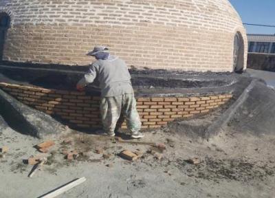 پیشرفت 70 درصدی بازسازی سقف حمام تاریخی آقانقی