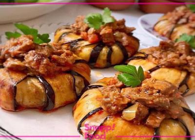 طرز تهیه بقچه بادمجان خوشمزه و مجلسی